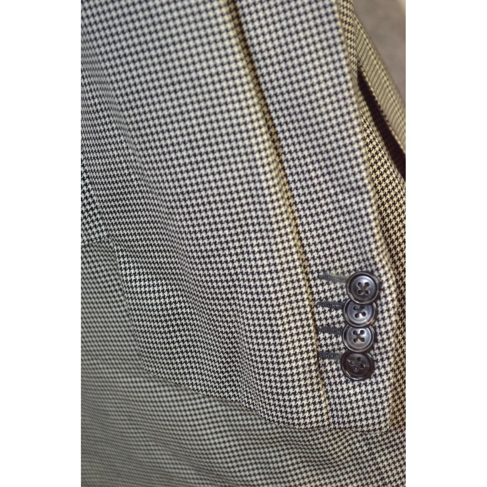 Ermenegildo Zegna Blazer Mens 44 Houndstooth Wool 15milmil15‎ Italy Sport Coat - Picture 5 of 16